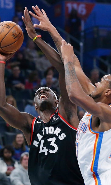 Powell's 23 help Raptors hold off Thunder 130-121